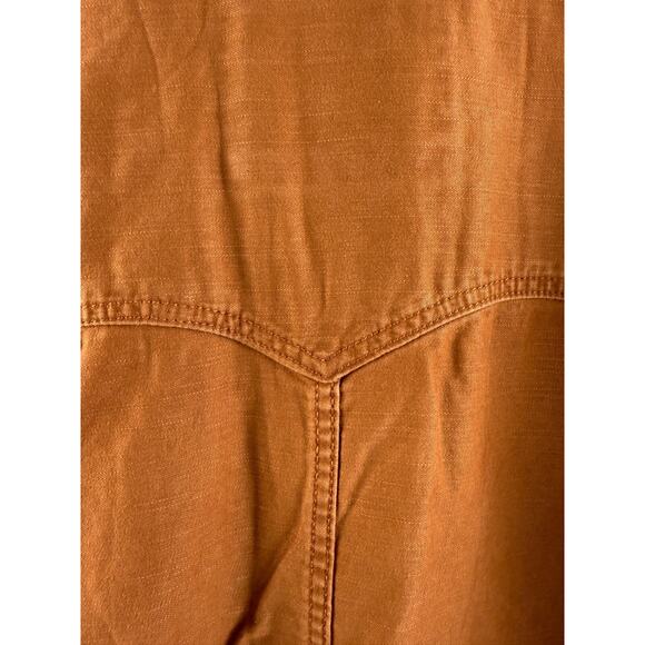 Levi's Women High Collar Button-up Front Karlie Utility Jacket Brown XL NWT - Picture 6 of 16